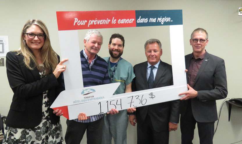 campagne2016 LA GÉNÉROSITÉ DE LA POPULATION PERMET D’AMASSER 1 154 736 $ POUR L’HÔPITAL HDA
