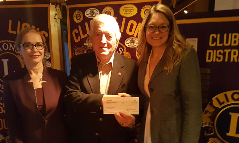 clublion PLUS DE 165 000 $ DES CLUBS LIONS LOCAUX ET INTERNATIONAL POUR LA CLINIQUE D’OTO-RHINO-LARYNGOLOGIE
