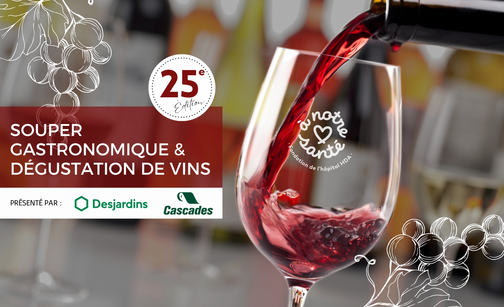 Souper gastronomique et dégustation de vins