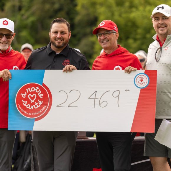 22 469 $ amassés pour la Fondation À Notre Santé lors du Pro-Am de la Coupe Canada