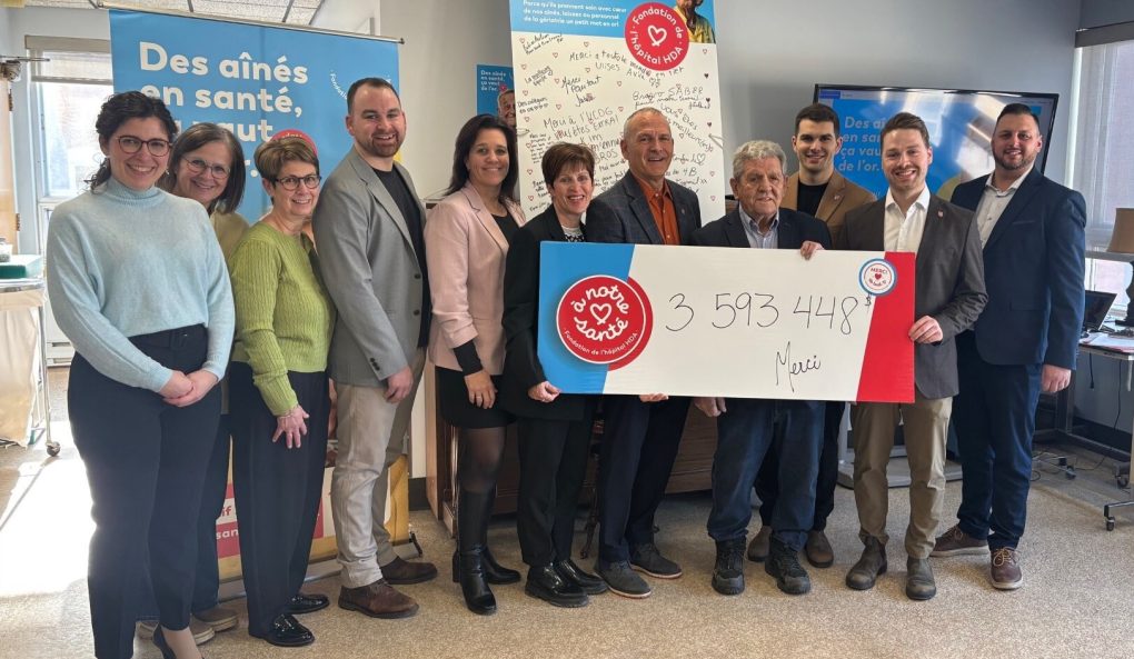 3 593 448 M$ : le don de 1 M$ propulse la campagne de la Fondation bien au-delà de son objectif.